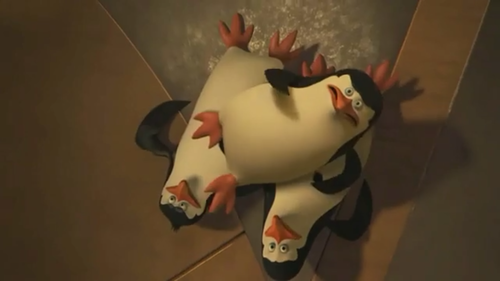(Potential Movie Spoiler) Breaking his fall . . . - penguins-of-madagascar Photo