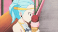 *Cute Aquarius Eating Ice Cream* - fairy-tail photo