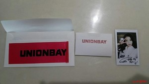 150121 ‪‎IU‬ ‪Unionbay‬ event prize autographed Polaroids kwa 머슬철이