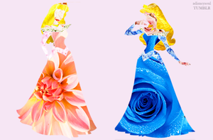  disney Princess in flores