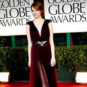  Emma Stone at the Golden Globes(2012)
