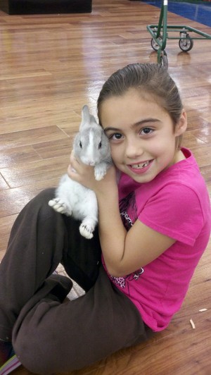  GIRL WITH RABBIT