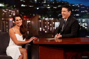 Lea Michele On Jimmy Kimmel