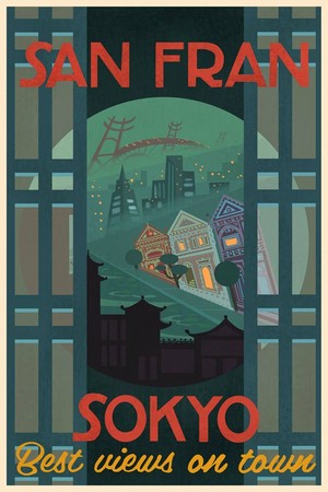  San Fransokyo Concept Art Travel Posters