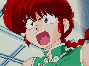  らんま1/2 アニメ Ranma-chan shouts Akane's after seeing her in danger