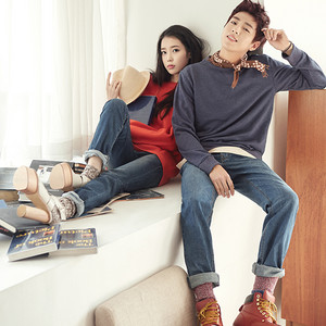  ‪IU and Hyunwoo‬ for 유니온베이 ‪‎UNIONBAY‬ website update 