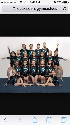 Annie level 5 and her team at (docksiders gymnastics)