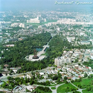  Bucharest aerial view, Romania capital city