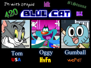  Cartoon Network Blue mèo