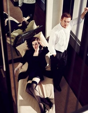  Damian Lewis and Michelle Dockery// Vanity Fair