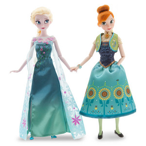  《冰雪奇缘》 Fever Anna and Elsa 玩偶 Summer Solstice Gift Set 12''