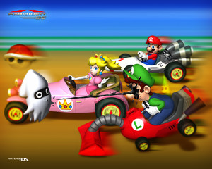  Mario Kart DS پیپر وال