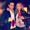Penelope Mitchell and Chris Wood  - the-vampire-diaries-tv-show photo