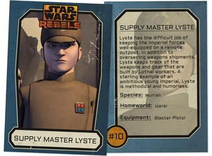  Supply Master Lyste Trading Card