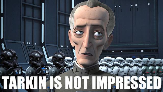 Star Wars Rebels Fan Art: Tarkin is Not Impressed.