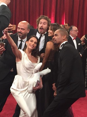  The cast of 'Big Hero 6' take a red carpet selfie