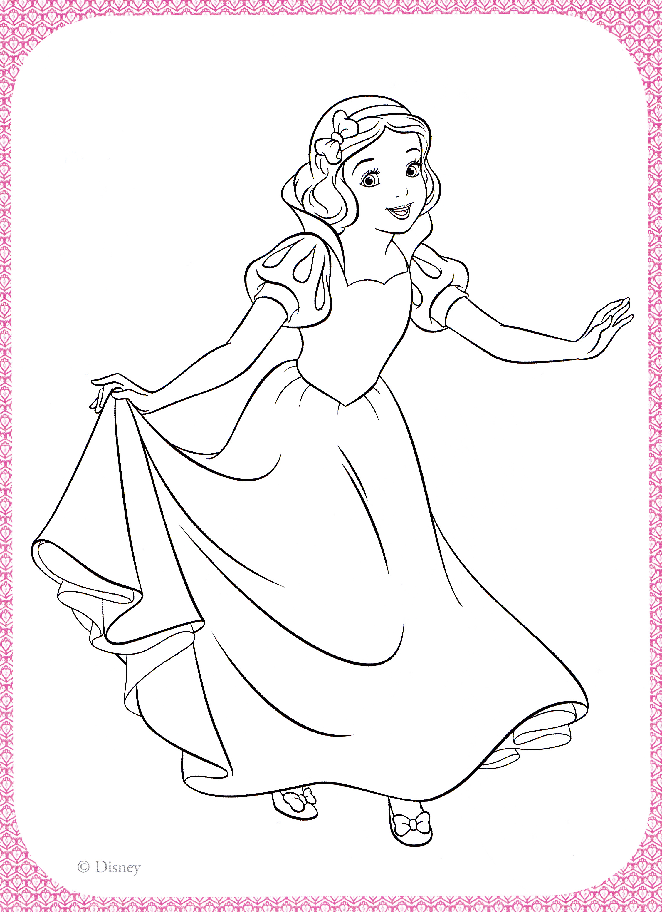 Walt Disney Coloring Pages   Princess Snow White   Walt Disney ...