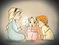 Young Elsa, Anna and Rapunzel - elsa-the-snow-queen fan art