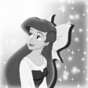  black and white Ariel