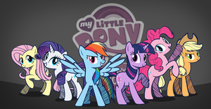  my little टट्टू maine six ponies