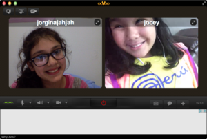 oovoo with my bff