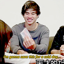                  Calum's reaction to pocket warmers