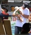 Chris with one of his twin boys - chris-hemsworth photo