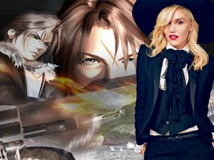 GWEN STEFANI AND FAKE FANS SQUALL LEONHART