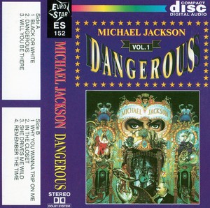  MIchael Jackson - Dangerous - Cassete - Cover 1
