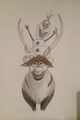 Olaf and Sven - frozen fan art