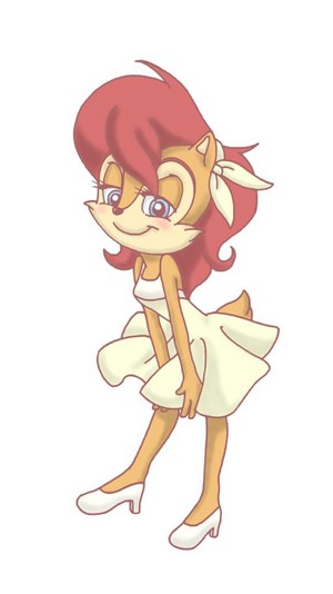  Sally in a dress