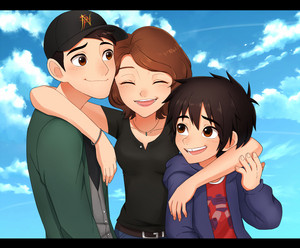  Tadashi, Aunt Cass and Hiro