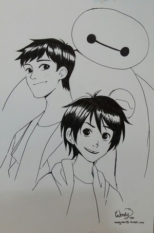 Tadashi, Hiro and Baymax