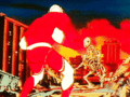 Ultraman vs. Skeledon - anime fan art