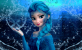 Water Elsa - frozen fan art