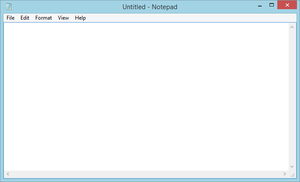 Windows 8.1 Sky Notepad