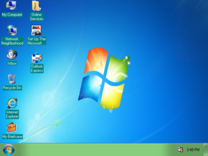 Windows 95 as Windows 7 4