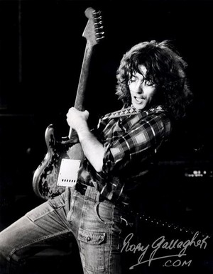 autographed Rory Gallagher photo