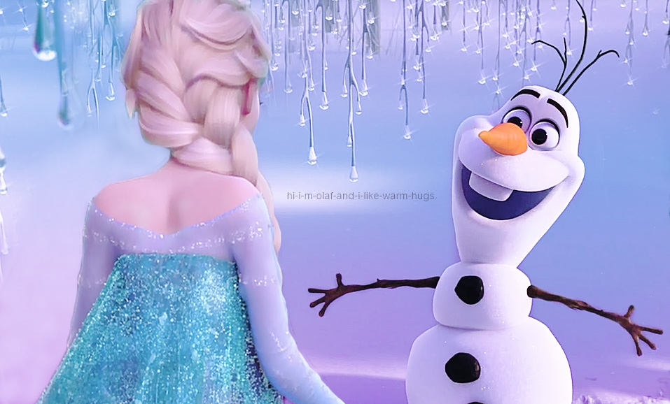 Elsa the Snow reyna Photo: Elsa and Olaf.