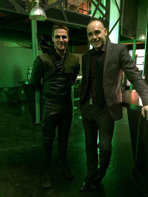  Stephen Amell and Paul Blackthorne