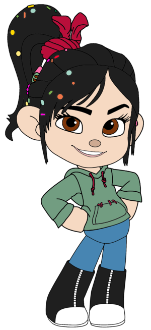 Vanellope in Jeans and Sneaker