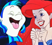 Walt Disney Icons - Flounder & Princess Ariel - walt-disney-characters icon