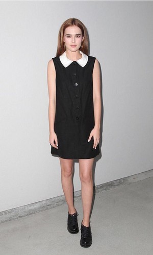 Zoey Deutch at the Wolk Morias Debut Resort/Pre-Fall Collection Fashion Show 