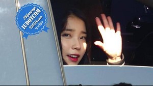 150421 ‪IU‬ leaving after work by @Mi_112778 on Twitter