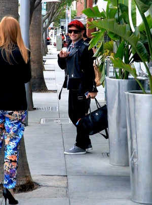 4/30/15 - Michael Kuluva leaving Villa Blanca in Beverly Hills, CA.