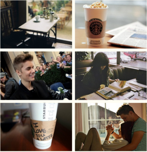 AU meme: Justin is secretly in love with you and visits the same coffee shop as you...