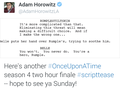 Adam's Tweet  - once-upon-a-time photo