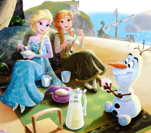 Anna, Elsa and Olaf
