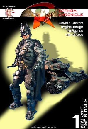  Calvin's Custom 1/6 One Sixth Scale Gotham Chronicle: बैटमैन