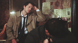  Dean and Castiel 5x21 "Two минуты to Midnight"